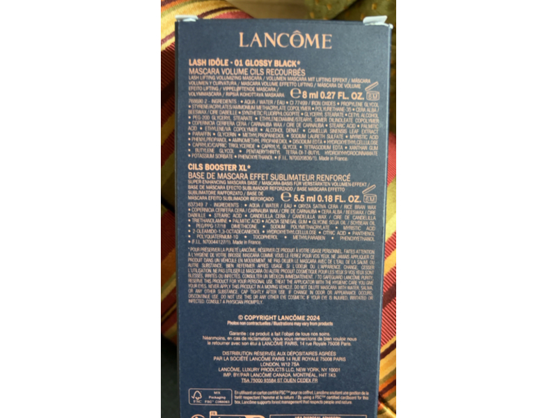 Lancome Lash Idole + Cils Booster XL Mascara Set, 01 Glossy Black