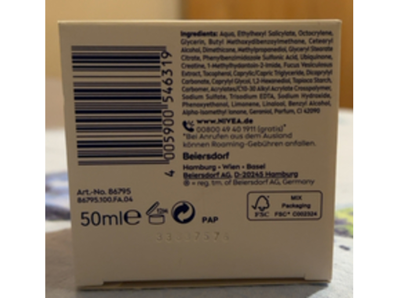 Nivea Q10 Anti Wrinkle Pore Refining Day Cream, 50 mL