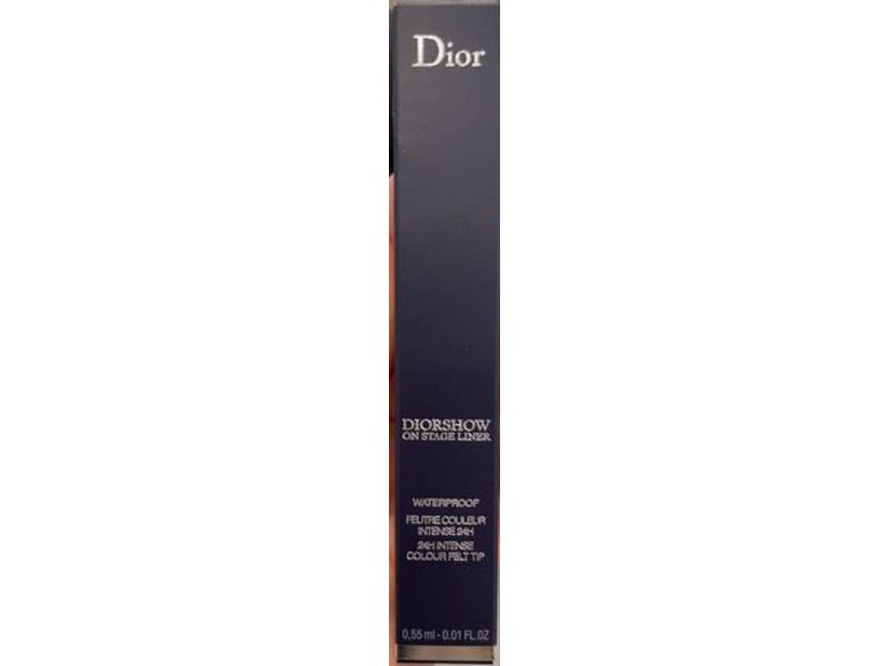 Dior Diorshow On Stage Liner, Satin Black, 0.01 fl oz/0.55 mL