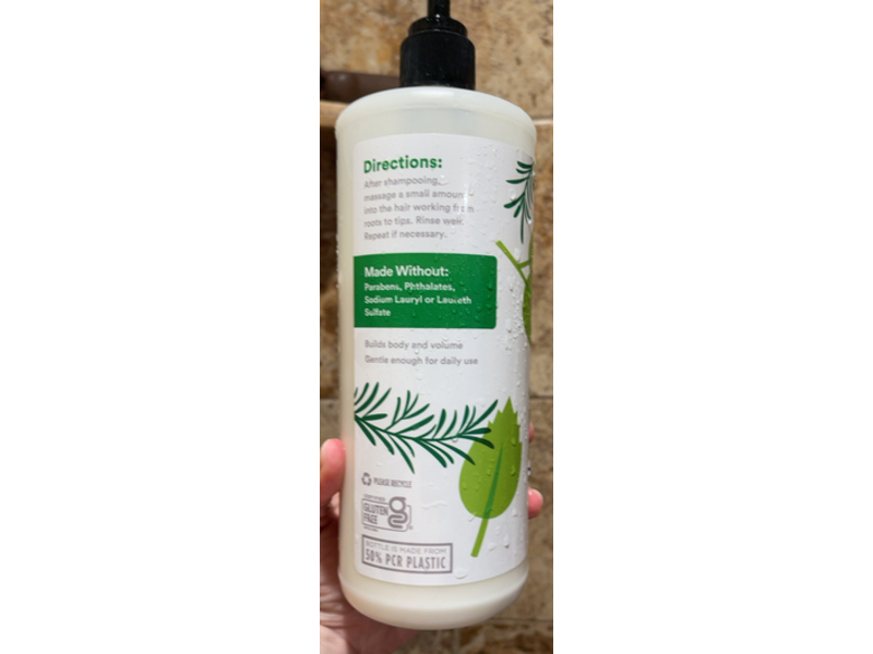 365 Whole Foods Market Volume & Thickness Conditioner, Rosemary Mint, 32 fl oz/946 mL