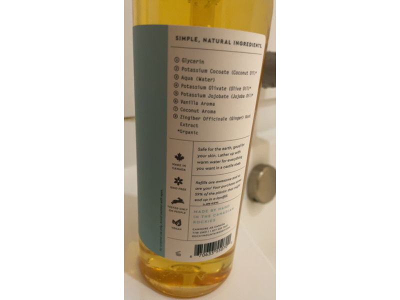 Rocky Mountain Soap Co Everything Wash, Vanilla Coconut, 1 L