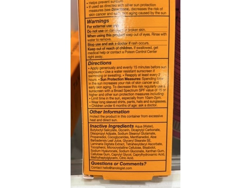 Tanologist Super Shield Face Fluid, SPF 50, 1.69 fl oz/50 mL