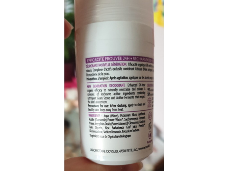 Acorelle Deodorant 24H, Sensitive Skin, 1.7 fl oz/50 mL