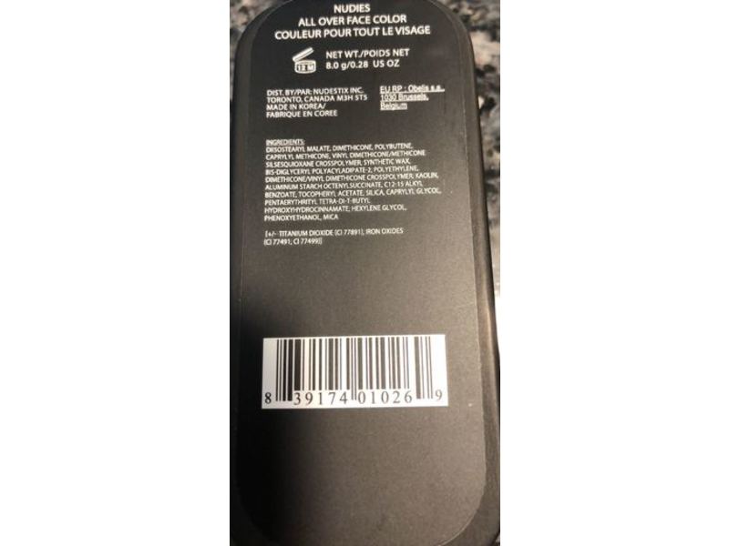 Nudestix Nudies All Over Face Color, Hey Honey, 0.28 oz/8 g