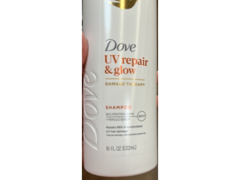 Dove Uv Repair & Glow Shampoo, 18 fl oz/532 mL