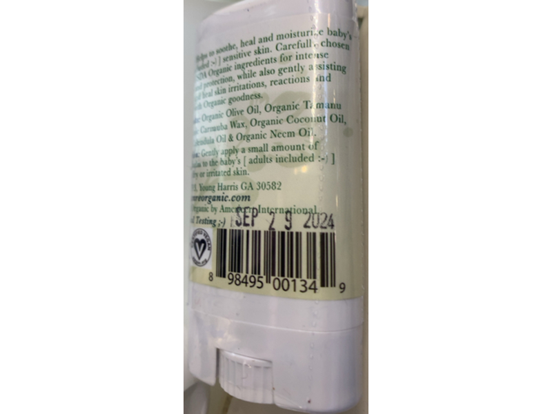 Sanre Organic Skinfood Like A Baby Soothing Skin Balm, 0.5 oz/15 mL