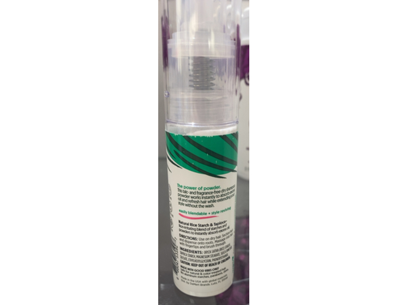 Not Your Mother's Refreshing Clean Freak Dry Shampoo Powder, Rice Starch & Tapioca, 1.0 oz/28.3 g