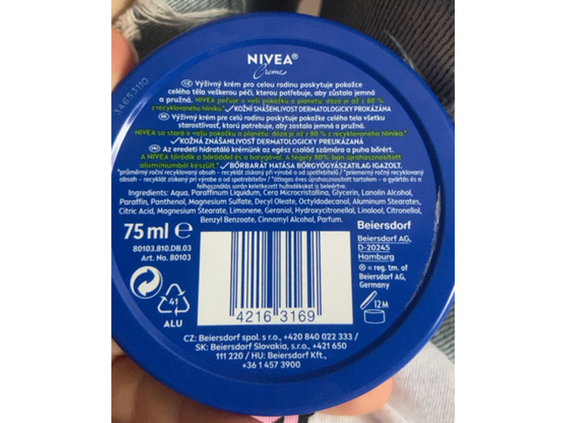 Nivea creme,75 ml