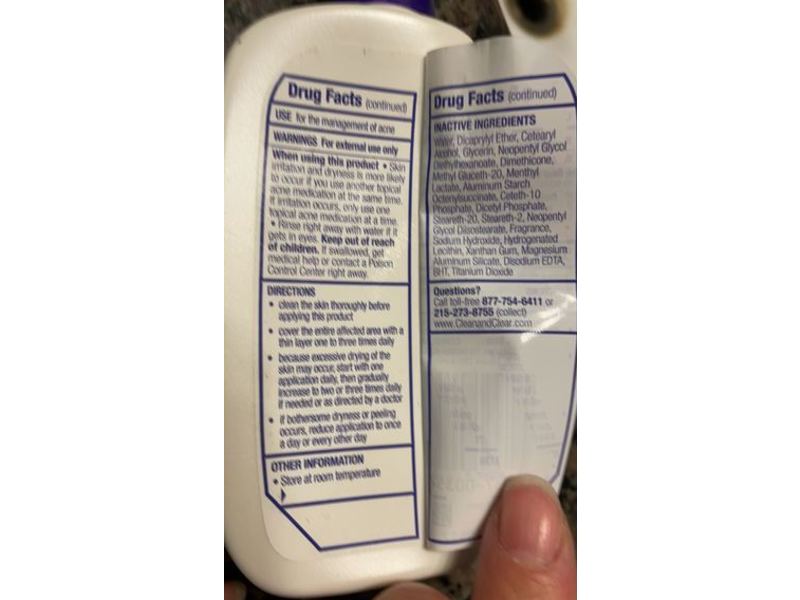 Clean & Clear Dual Action Moisturizer, Oil Free, 4 fl oz/118 mL