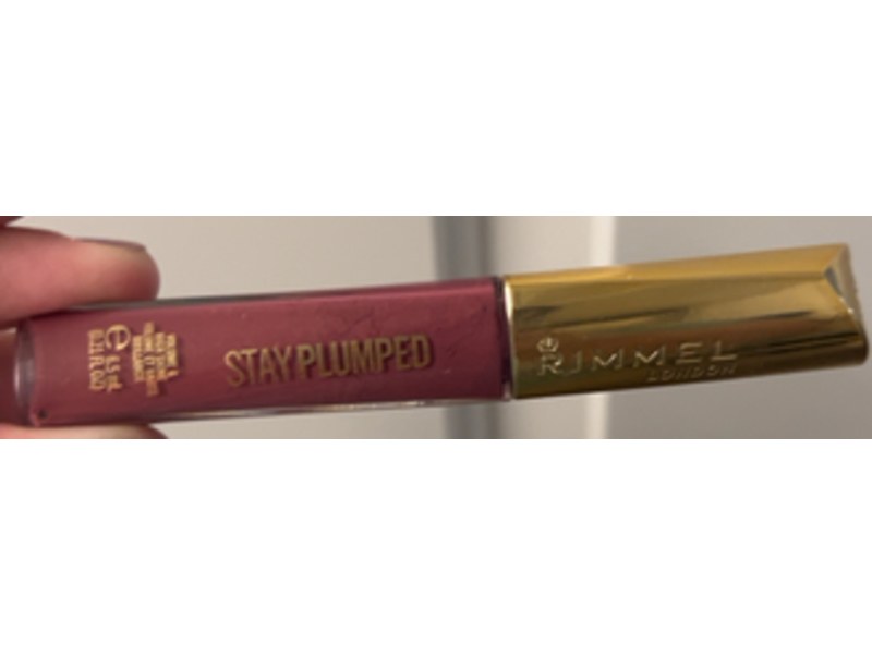 Rimmel Stay Plumped Lip Gloss, 211 Mauve Mama, 0.21 fl oz/6.5 mL