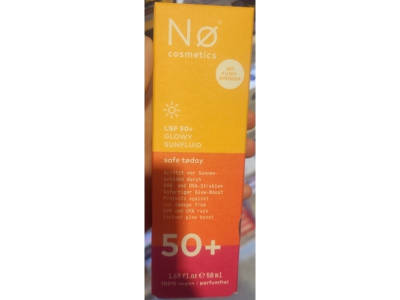 No Cosmetics Safe Today Glowy Sunfluid, LSF 50+, 1.69 fl oz/50 mL