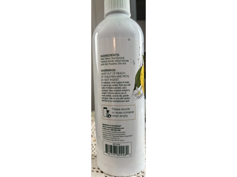 Simply Multipurpose Cleaning Spray, Vinegar + Lemon, 16.9 fl oz/500 mL
