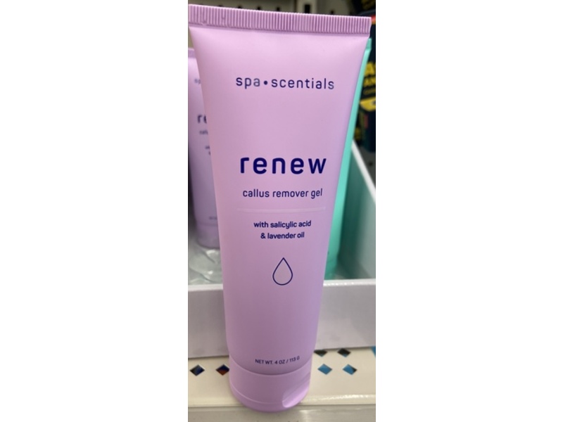 Spa Scentials Renew Callus Remover Gel, Salicylic Acid & Lavender Oil, 4 oz/113 g