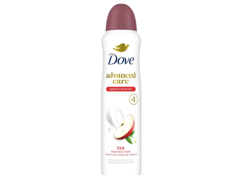 Dove 72h Advanced Care Antiperspirant, Apple & White Tea, 3.8 oz/107 g