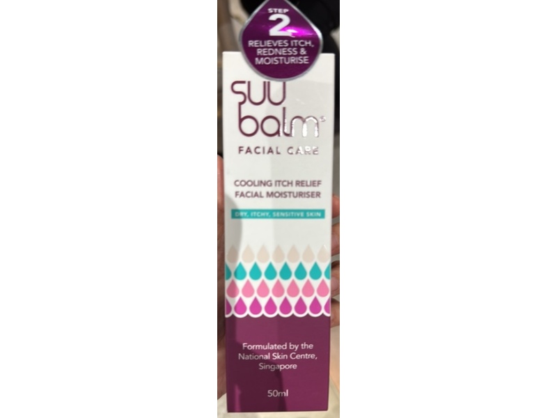 Suu Balm Cooling Itch Relief Facial Moisturiser, 50 mL