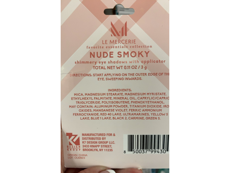 Le Mercerie Nude Smokey Shimmery Eye Shadow, 0.11 oz/3 g