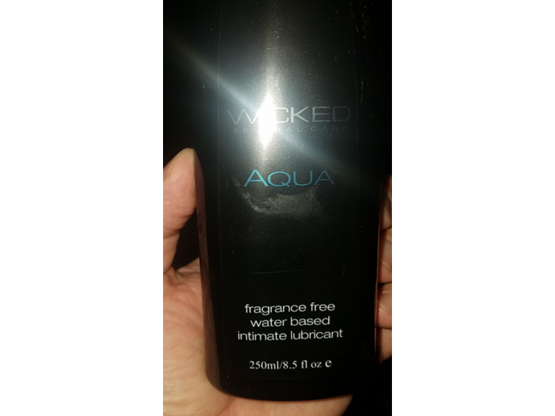 Wicked Aqua Water Based Intimate Lubricant, Fragrance Free, 8.5 fl oz/250 mL