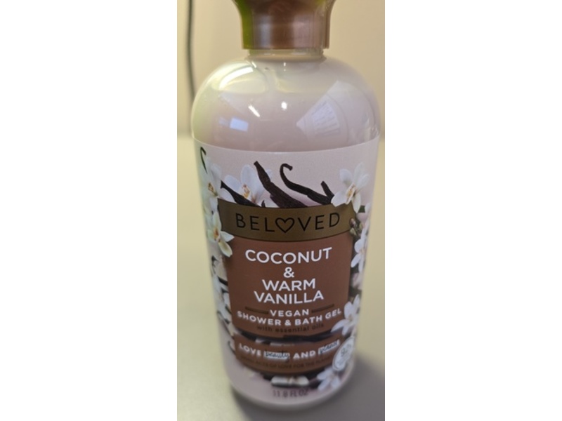 Beloved Shower & Bath Gel, Coconut & Warm Vanilla, 11.8 fl oz