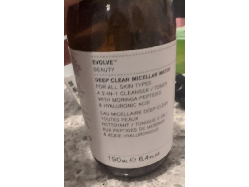 Evolve Organic Beauty Natural Deep Clean Micellar Water, 6.4 fl oz/190 mL