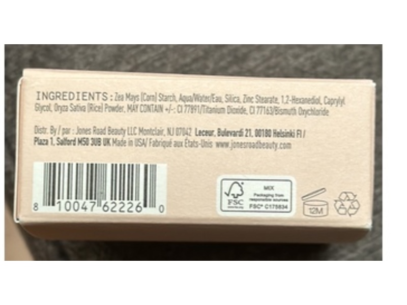 Jones Road Tinted Face Powder Untinted, 0.22 oz/6.5 g