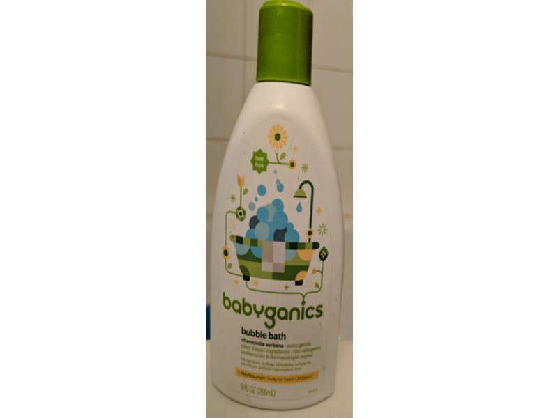 Babyganics Bubble Bath, Chamomile Verbena, 9 fl oz/266 mL