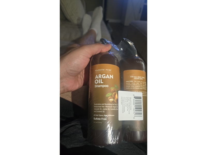 Majestic Pure Shampoo and Conditioner Set, Argan Oil, 16 fl oz/437 mL