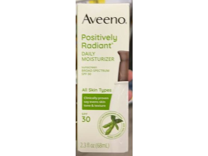 Aveeno Positively Radiant Sheer Daily Moisturizer, SPF 30, 2.3 fl oz