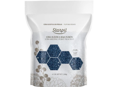 Starpil Starpil Wax Stripless Blue Polymer Blend Film Wax Beads, 2.268 g