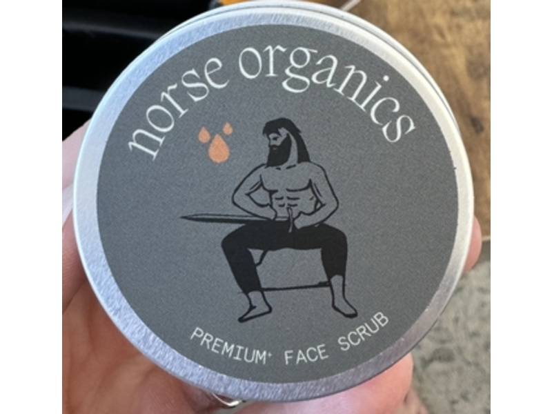 Norse Organics Premium Face Scrub, 10 fl oz/30 mL