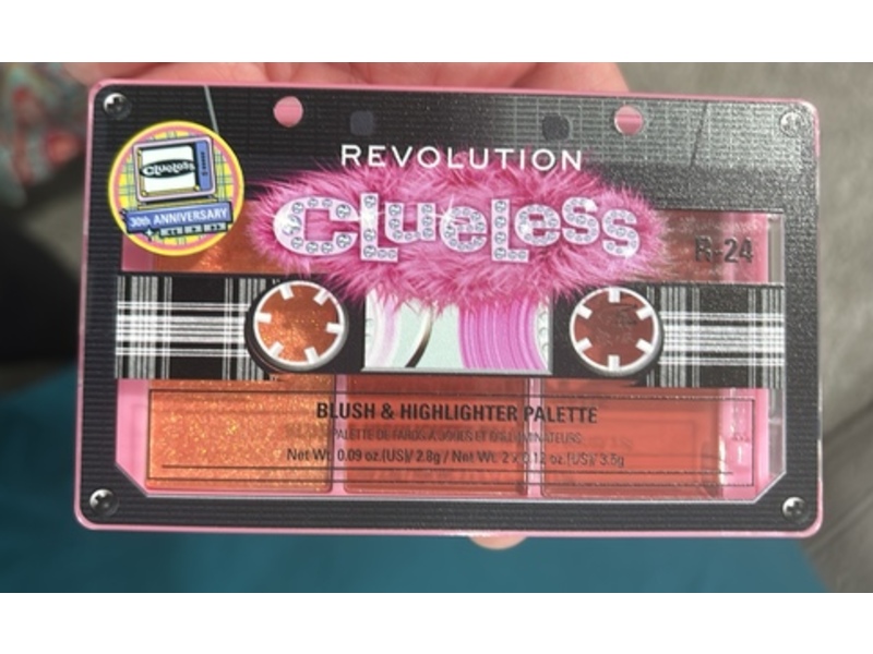 Revolution Clueless Blush & Highlighter Palette, 0.09 oz/3.5 g