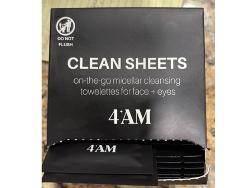 4am Clean Sheets, 25 Count