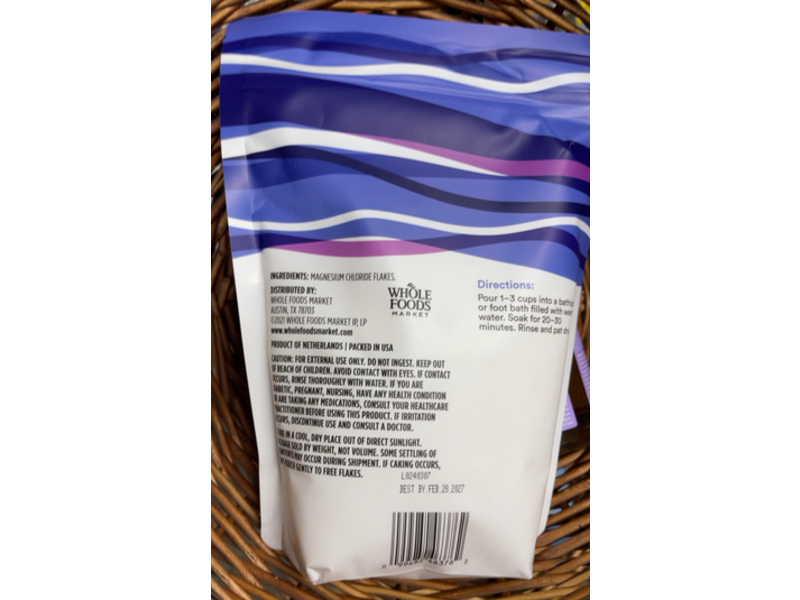 365 Whole Foods Market Magnesium Chloride Flakes, 32 oz/907 g