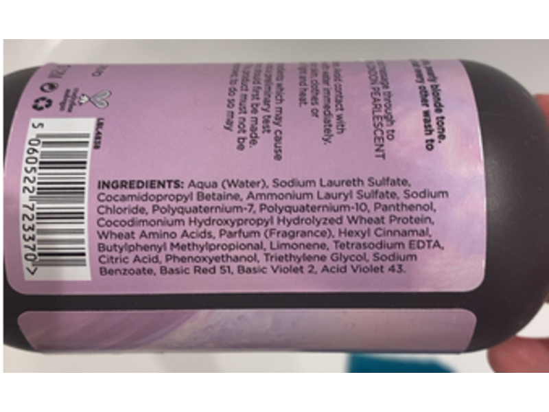 Bleach London Pearlescent Shampoo, 8.45 fl oz/250 mL