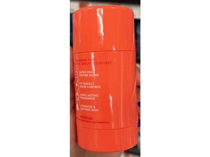 Juus Fruit Powered Freshness Deodorant, Pink Guava, 2.6 oz/75 g