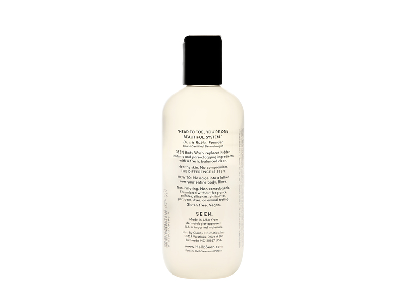 SEEN Body Wash, Fragrance Free, 10 fl oz (296 mL)