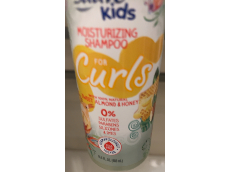 Suave Kids Moisturizing Curls Shampoo, Sweet Almond & Honey, 16.5 fl oz/488 mL