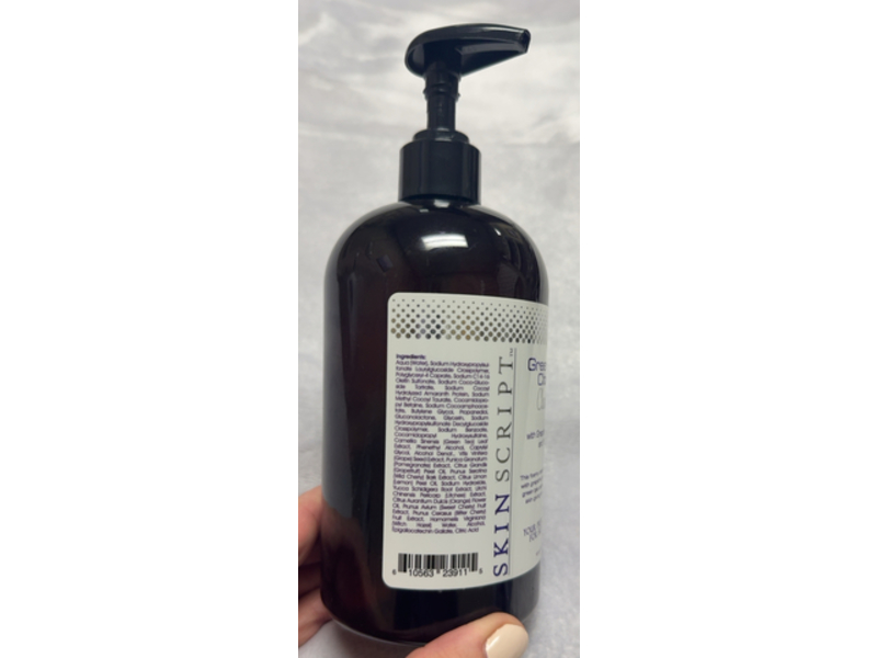 Skin Script Green Tea Citrus Cleanser, Grapefruit + Lemon & Yucca, 16 oz/480 mL