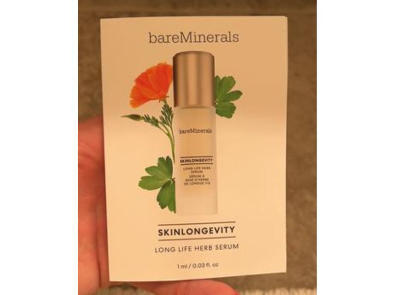 bareMinerals Skinlongevity Long Life Herb Serum, 0.03 fl oz/1 ml