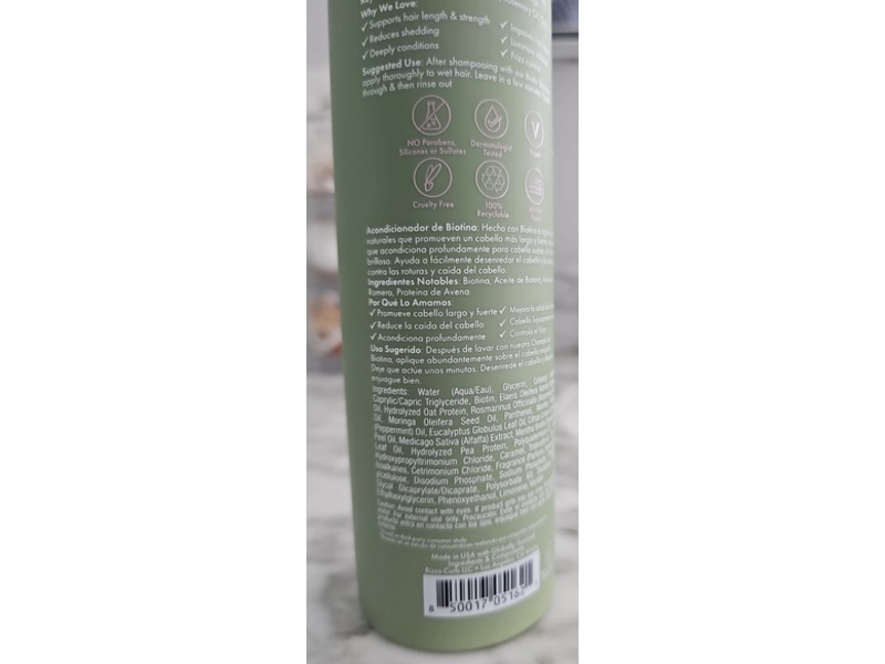 Rizos Curls Biotin Conditioner, 10 fl oz/296 mL