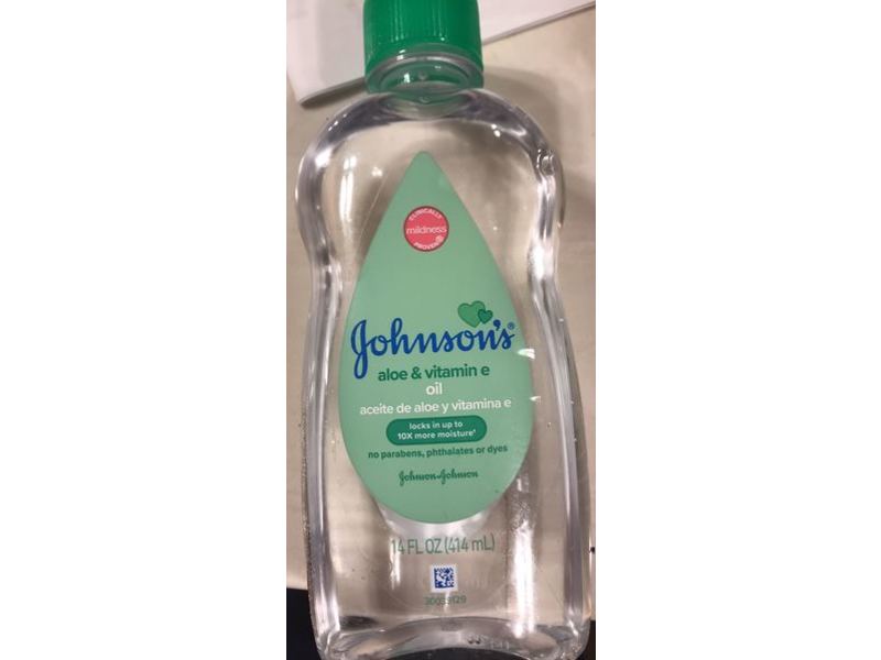 Johnson's Aloe & Vitamin E Oil, 14 fl oz/414 mL