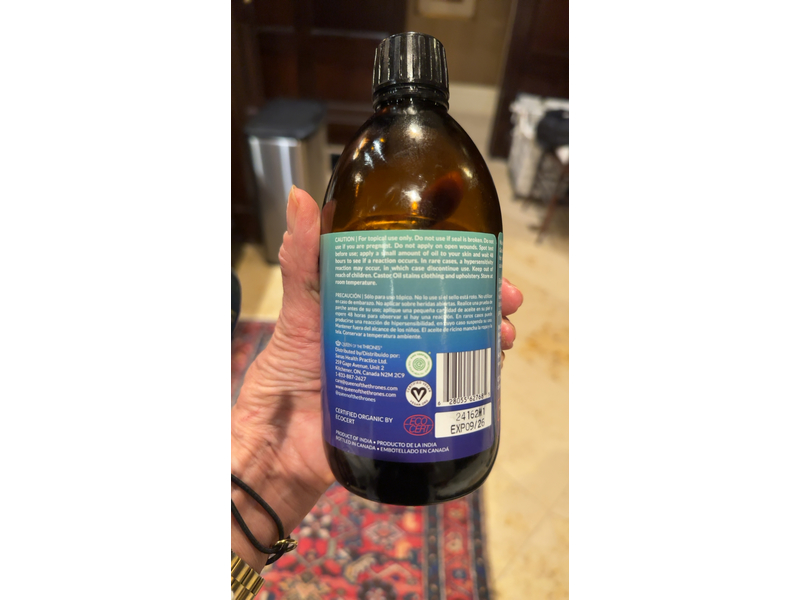 Queen Of The Thrones Organic Golden Castor Oil, 16.9 oz/500 mL