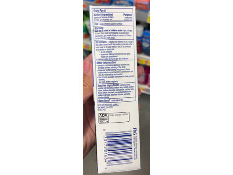 Crest Kids' Enamel Cavity Protection Toothpaste, Strawberry 4.1 oz/116 g, Pack Of 3