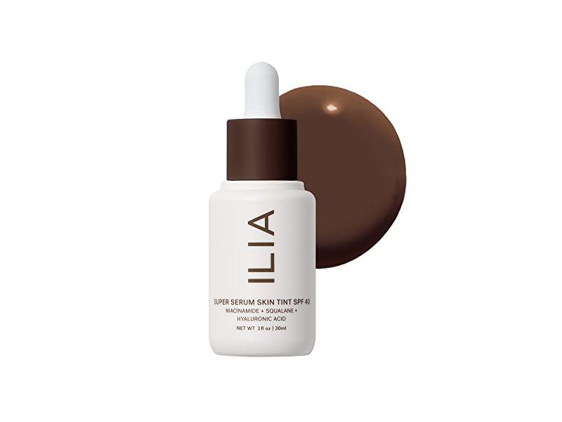 ILIA Super Serum Skin Tint, SPF 40, ST19 Lovina, 1 fl oz/30 mL