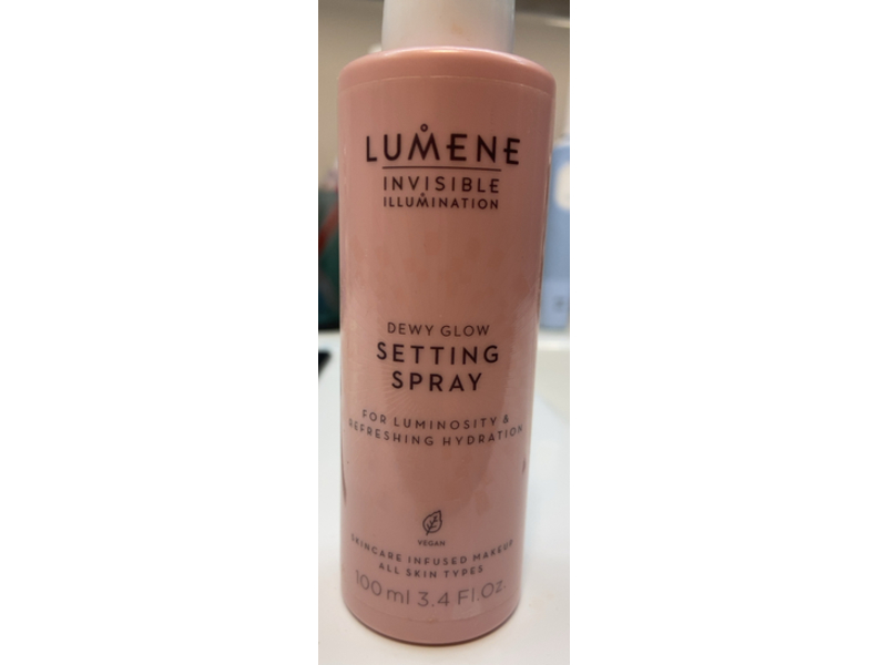 Lumene Invisible Illumination Dewy Glow Setting Spray, 3.4 fl oz/100 mL