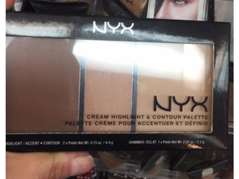 NYX Cream Highlight & Contour Palette, Medium