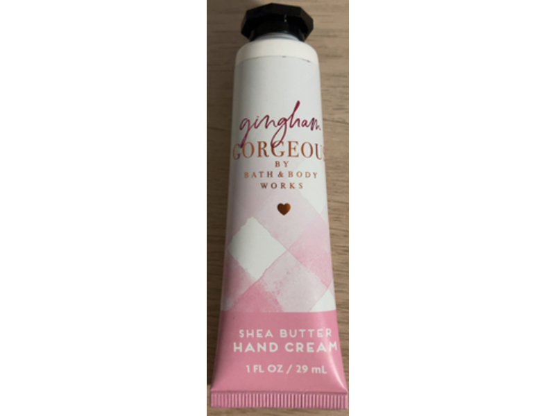 Bath & Body Works Gingham Gorgeous Hand Cream, shea Butter, 1 fl oz/29 mL