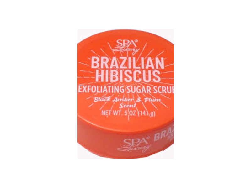 SPA Luxury Exfoliating Sugar Scrub, Brazilian Hibiscus, 5 oz/141 g