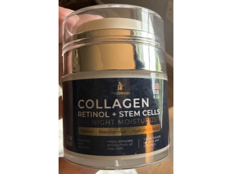 Instaskincare Night Moisturizer, Collagen Retinol + Stem Cells