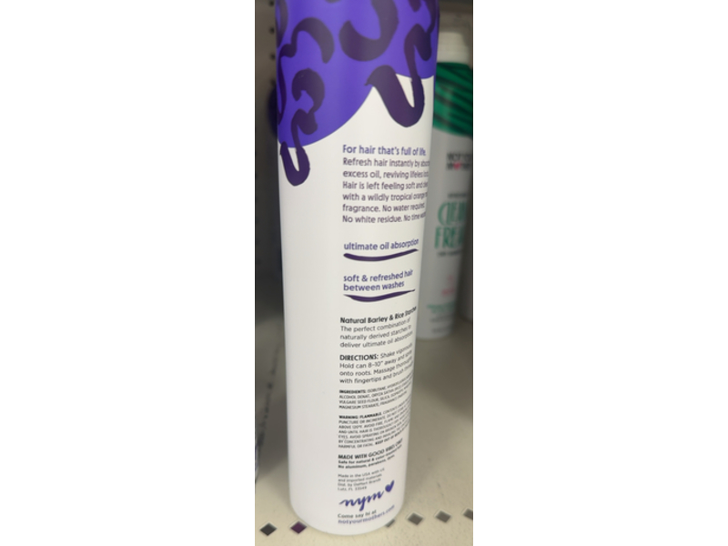 Not Your Mother's Body Building Plump For Joy Dry Shampoo, Orange mango, 7 oz/198 g, Pack Of 3