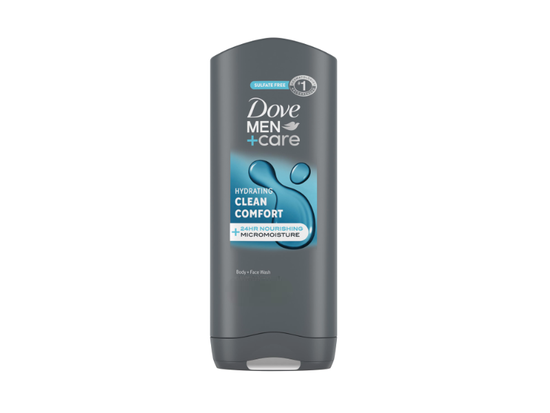 Dove Men + Care Body And Face Wash, Clean Comfort, 3 fl oz/88 mL